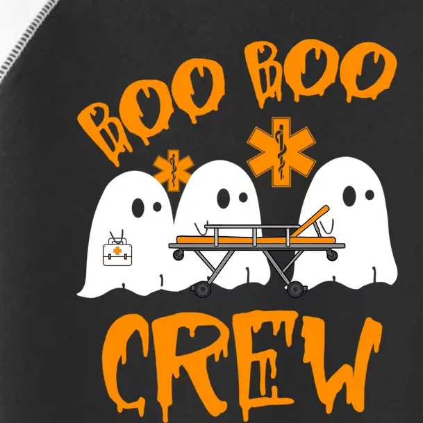 Retro Boo Boo Crew Halloween Nurse Ghost Paramedic Toddler Fine Jersey T-Shirt