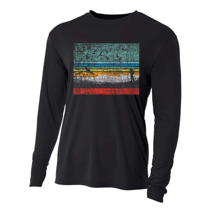 Retro Birding Bird Watching Bird Watcher Birder Cooling Performance Long Sleeve Crew