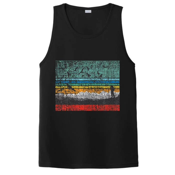 Retro Birding Bird Watching Bird Watcher Birder Performance Tank