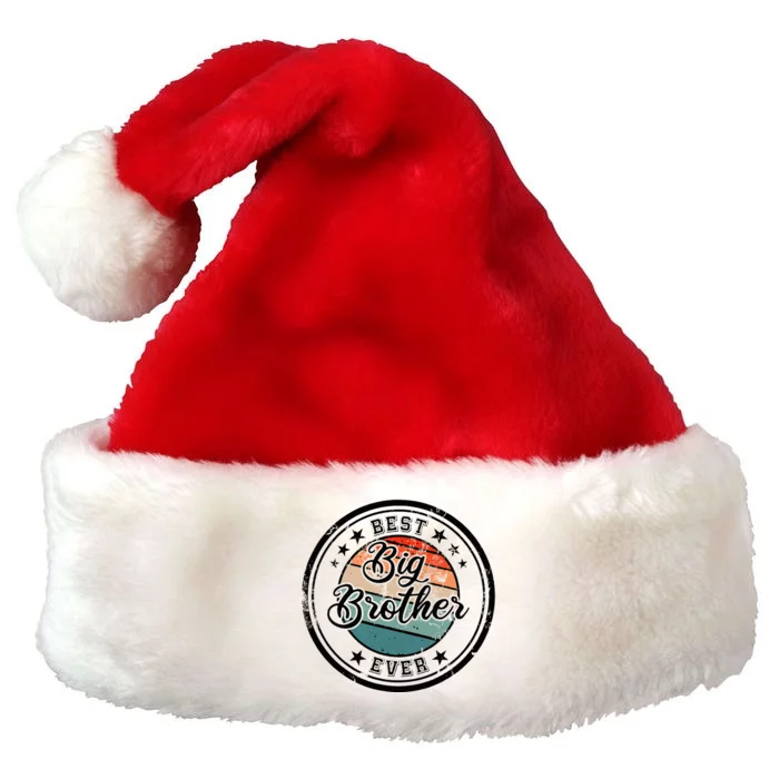 Retro Best Big Brother Ever Big Brother Premium Christmas Santa Hat