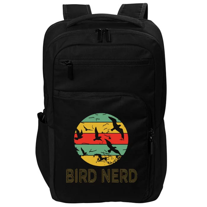 Retro Birding Bird Watching Nerd Funny Bird Watcher Impact Tech Backpack