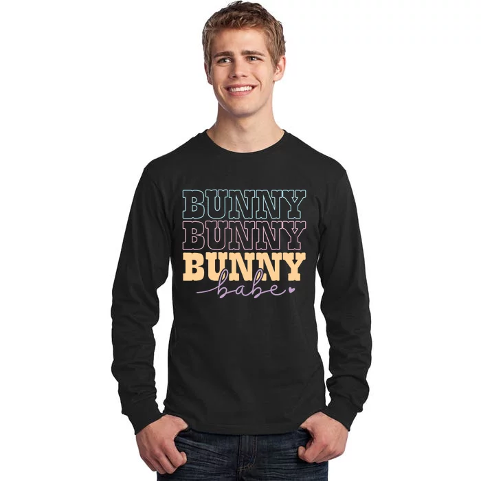 Retro Bunny Babe Easter Day Tall Long Sleeve T-Shirt