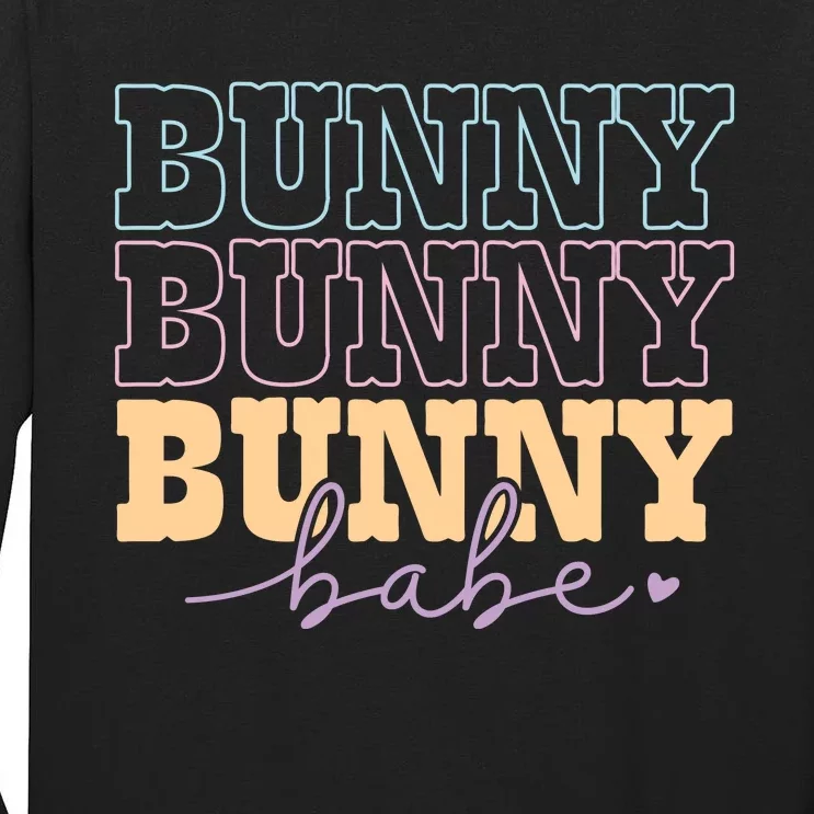 Retro Bunny Babe Easter Day Tall Long Sleeve T-Shirt