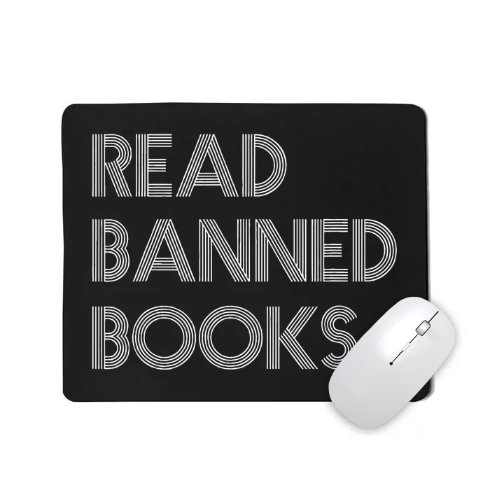 Read Banned Books Librarians Banned Books Week Retro Vintage Mousepad