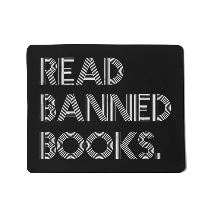 Read Banned Books Librarians Banned Books Week Retro Vintage Mousepad