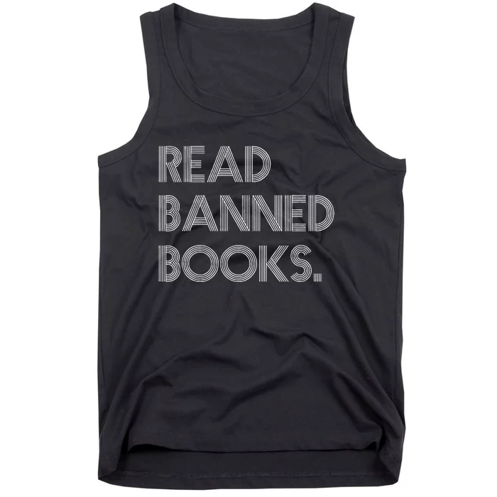 Read Banned Books Librarians Banned Books Week Retro Vintage Tank Top