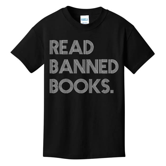 Read Banned Books Librarians Banned Books Week Retro Vintage Kids T-Shirt