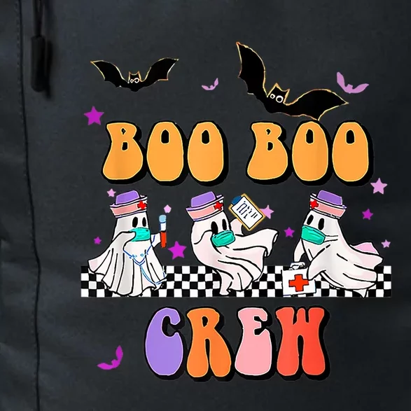 Retro Boo Boo Crew Ghost Hippie Halloween Trick Or Treat Pun Great Gift Daily Commute Backpack