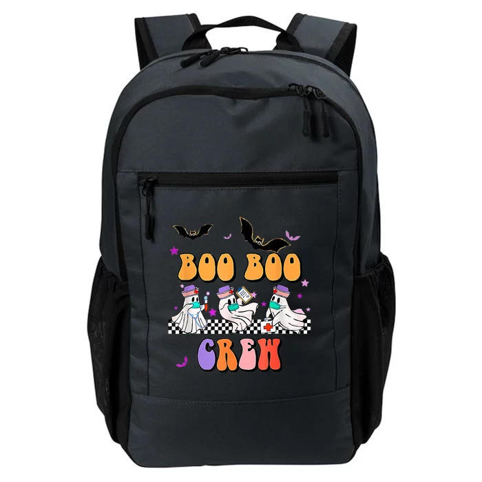 Retro Boo Boo Crew Ghost Hippie Halloween Trick Or Treat Pun Great Gift Daily Commute Backpack