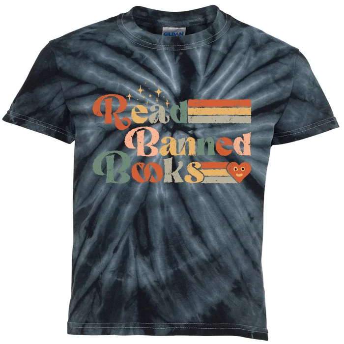 Read Banned Books Week Reader Vintage Kids Tie-Dye T-Shirt