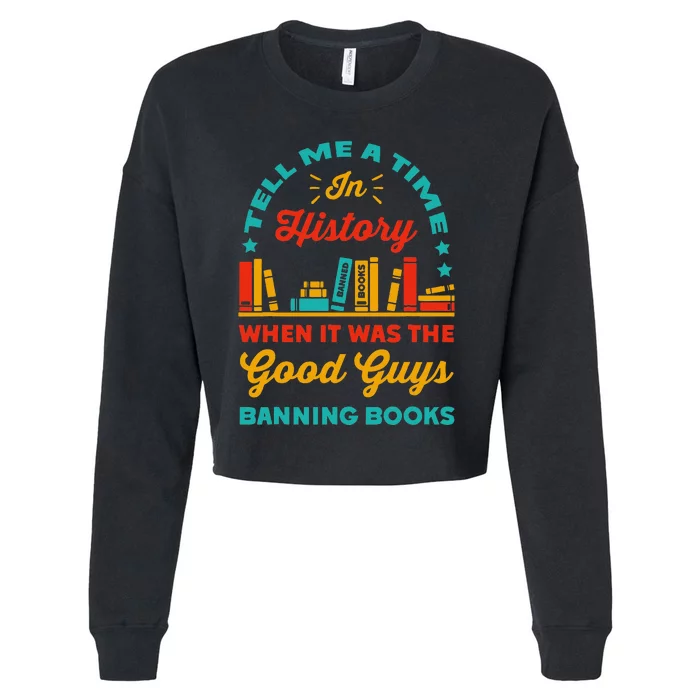 Reading Banned Books Book Lovers Reader I Read Banned Books Cropped Pullover Crew