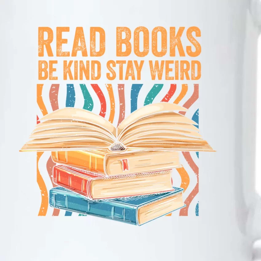 Read Books Be Kind Stay Weird Introver Bookish Bibliophile Gift Black Color Changing Mug