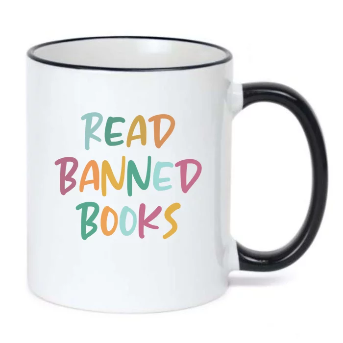 Read Banned Books Librarian Bibliophile Gift Black Color Changing Mug