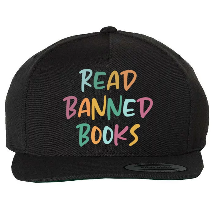 Read Banned Books Librarian Bibliophile Gift Wool Snapback Cap