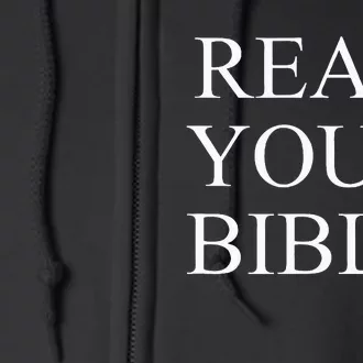 Readyour Bible Bold Christian Witnessing Statement Full Zip Hoodie