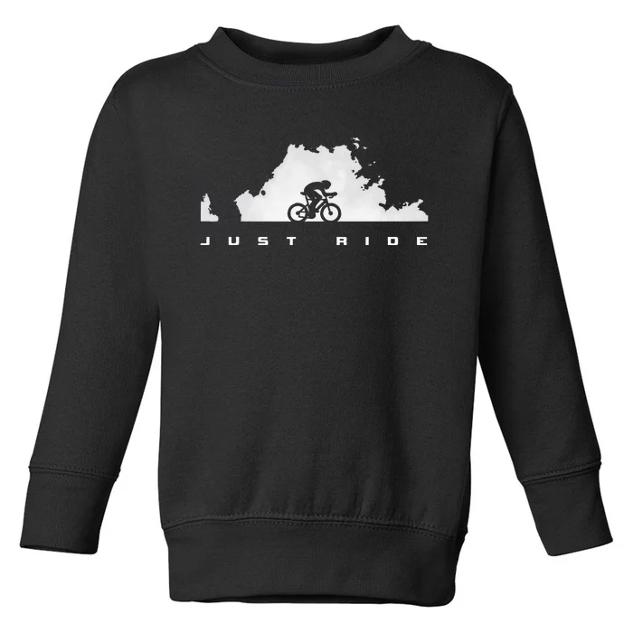 Road Biking Bicycle Cycling Toddler Sweatshirt