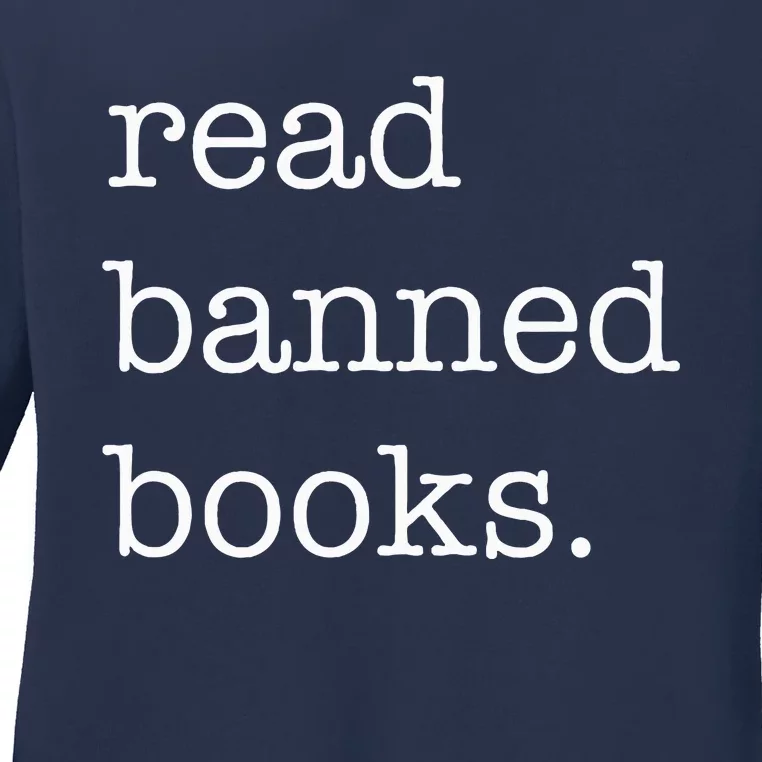 Read Banned Books Ladies Long Sleeve Shirt