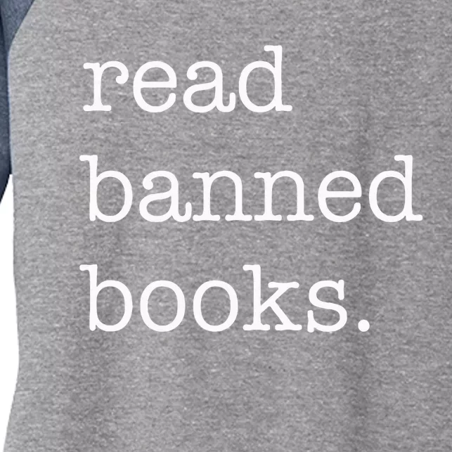 Read Banned Books Women's Tri-Blend 3/4-Sleeve Raglan Shirt