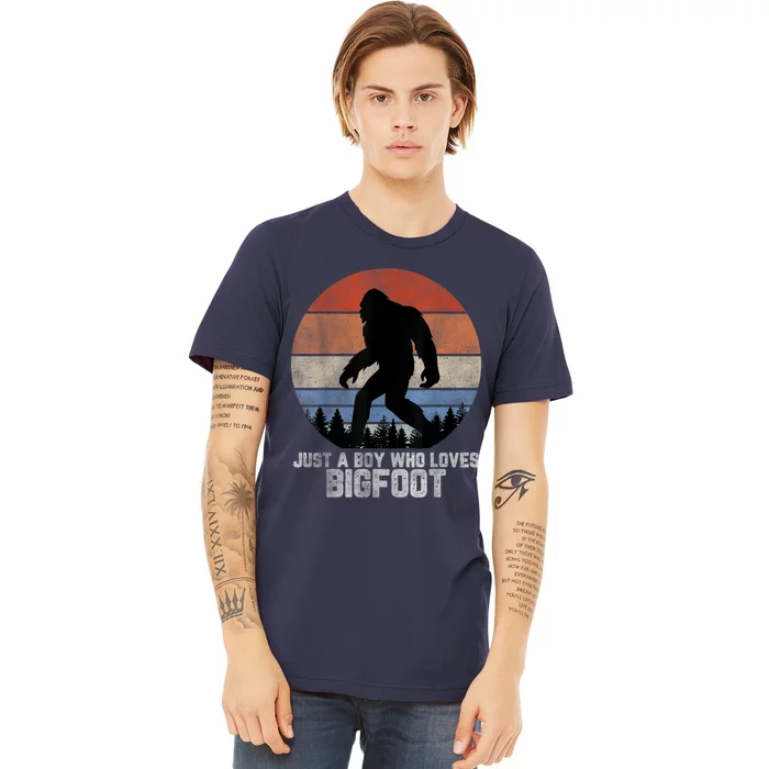 Retro Bigfoot , Bigfoot Kid , Boys Bigfoot Premium T-Shirt