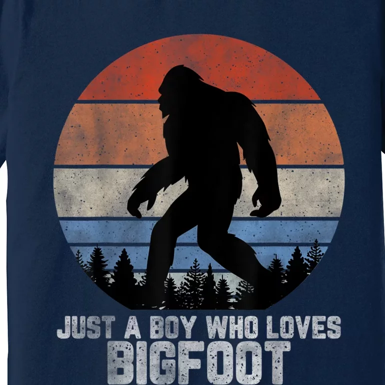 Retro Bigfoot , Bigfoot Kid , Boys Bigfoot Premium T-Shirt