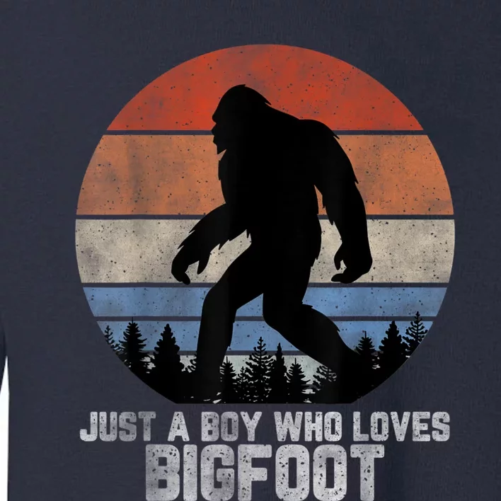 Retro Bigfoot , Bigfoot Kid , Boys Bigfoot Toddler Sweatshirt