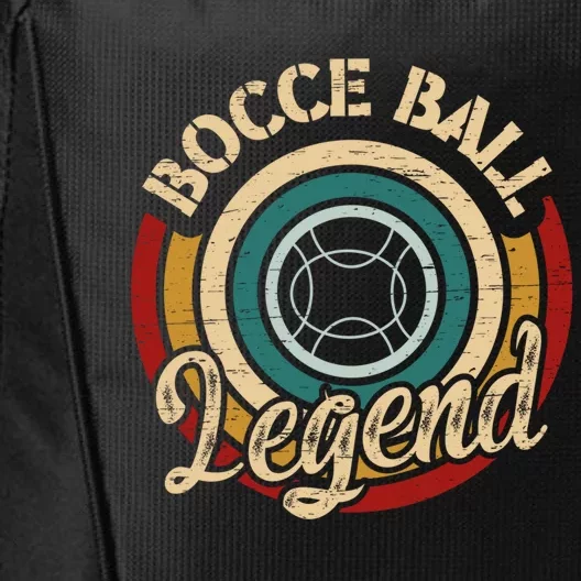 Retro Bocce Ball Legend Proud Italian Bocce Ball Gift City Backpack