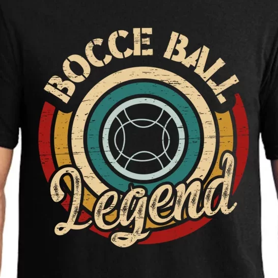 Retro Bocce Ball Legend Proud Italian Bocce Ball Gift Pajama Set