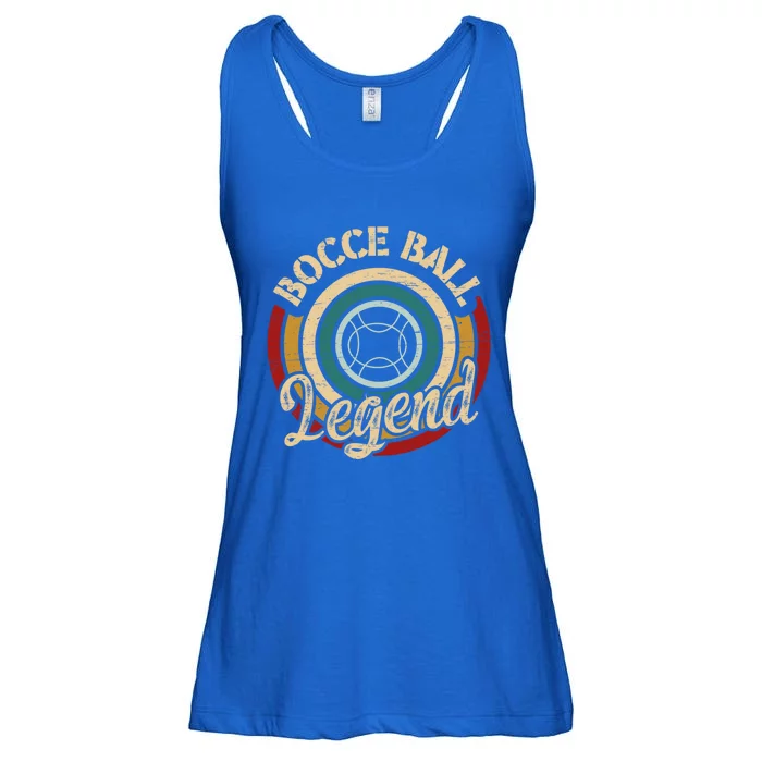 Retro Bocce Ball Legend Proud Italian Bocce Ball Gift Ladies Essential Flowy Tank