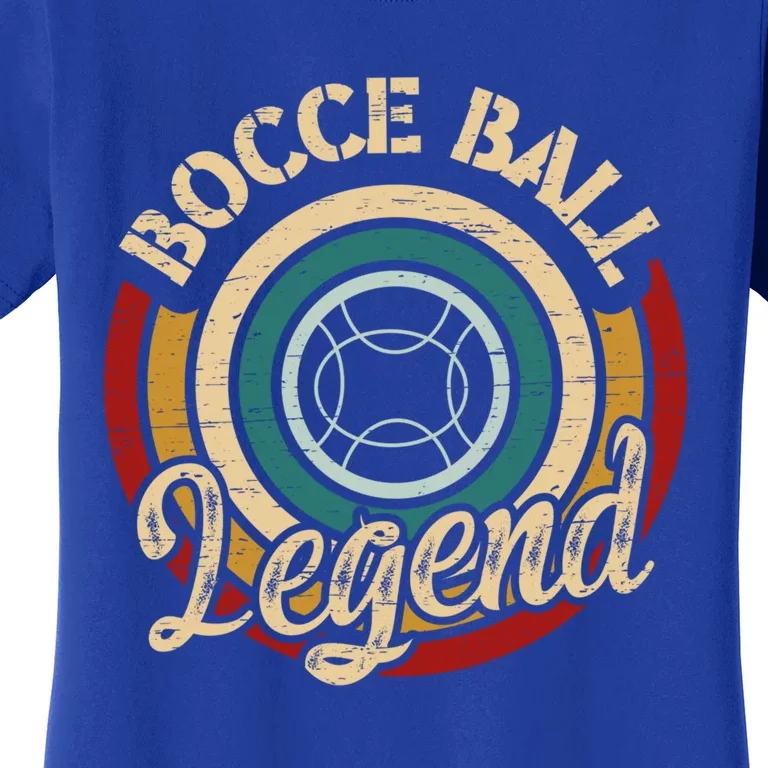 Retro Bocce Ball Legend Proud Italian Bocce Ball Gift Women's T-Shirt