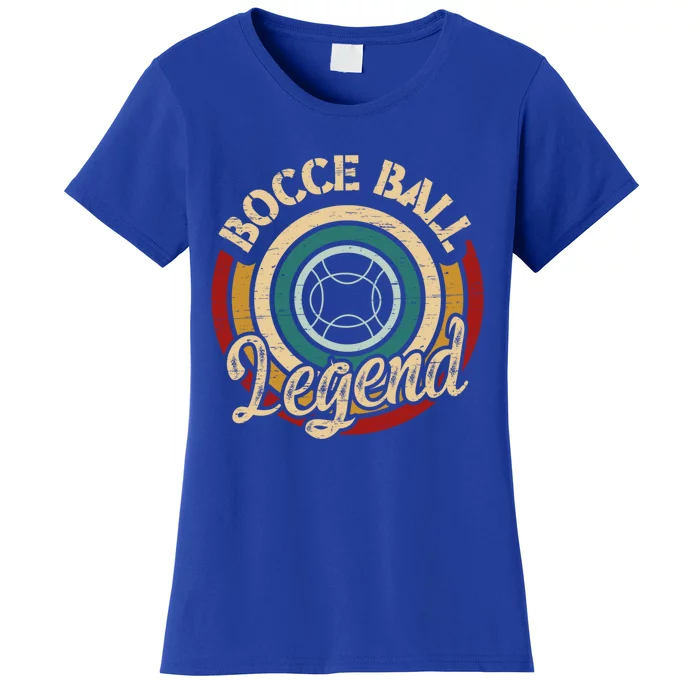 Retro Bocce Ball Legend Proud Italian Bocce Ball Gift Women's T-Shirt