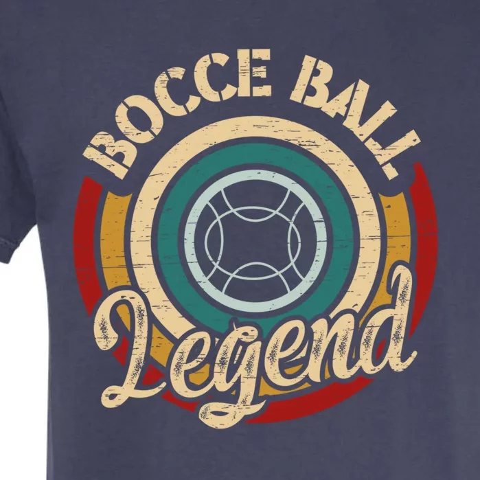 Retro Bocce Ball Legend Proud Italian Bocce Ball Gift Garment-Dyed Heavyweight T-Shirt