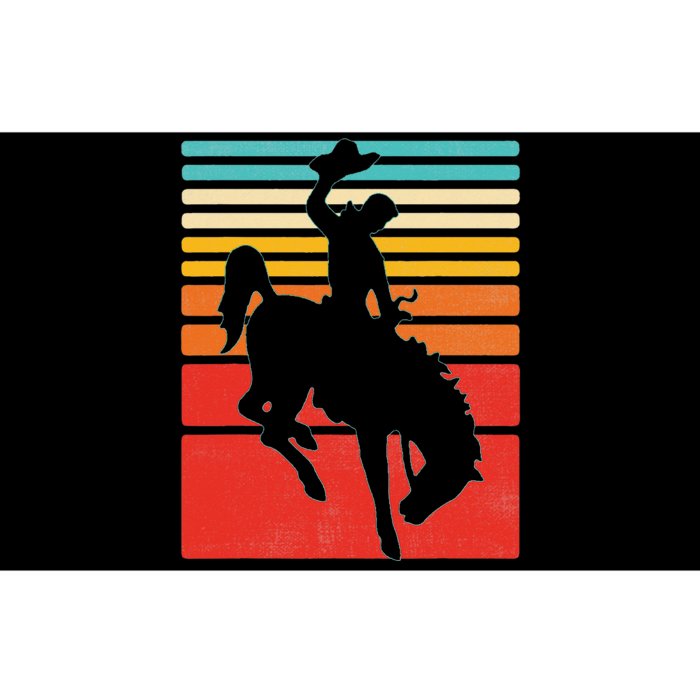 Rodeo Bucking Bronco Horse Retro Style Bumper Sticker