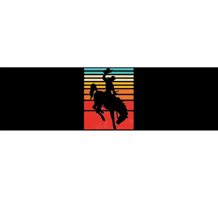 Rodeo Bucking Bronco Horse Retro Style Bumper Sticker