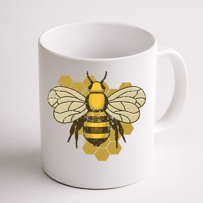 Retro Beekeeper Beekeeping Bumblebee Vintage Save The Bees Front & Back Coffee Mug