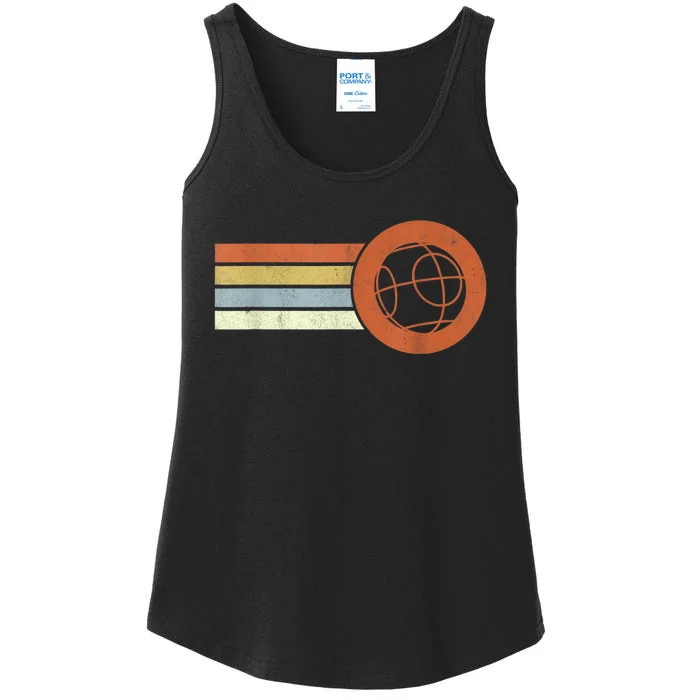 Retro Bocce Ball Player Vintage Bocce Ladies Essential Tank