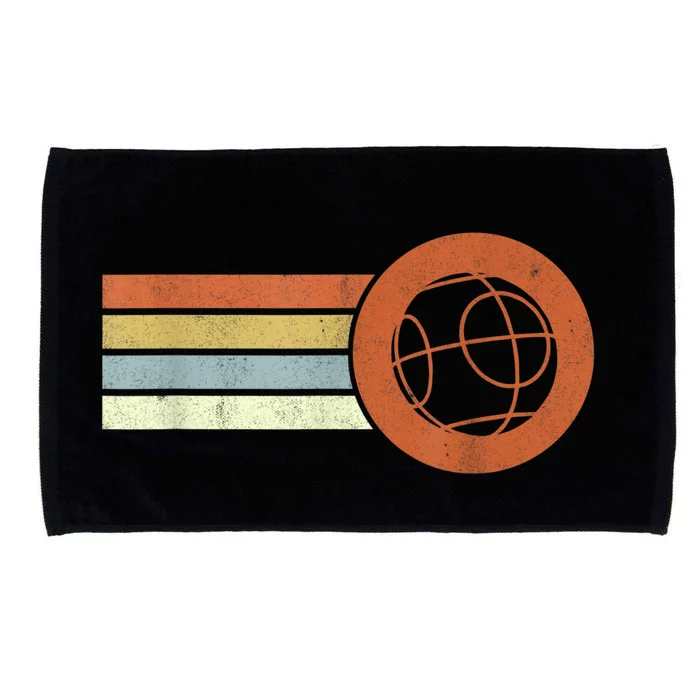 Retro Bocce Ball Player Vintage Bocce Microfiber Hand Towel