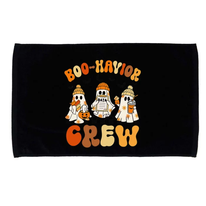 Retro Boohavior Crew Behavior Analyst Halloween Gift Microfiber Hand Towel