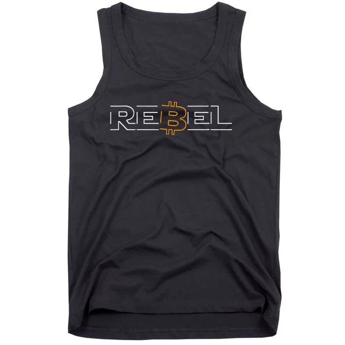 Rebel Bitcoin Crypto Currency Defi Hodl Btc Tank Top