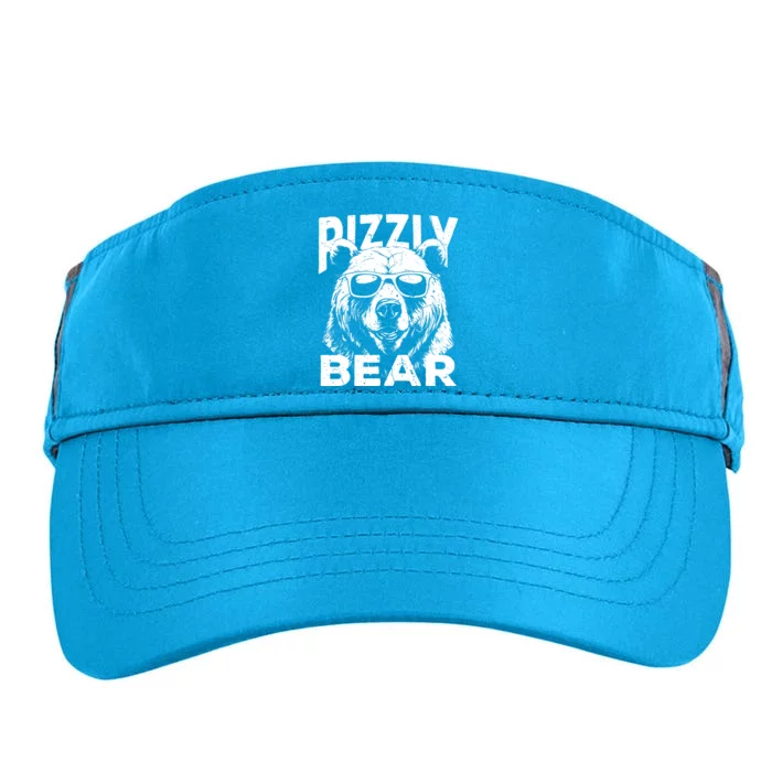 Rizzly Bear Cool Bear Wearing Sunglasses Rizz For Boy Adult Drive Performance Visor