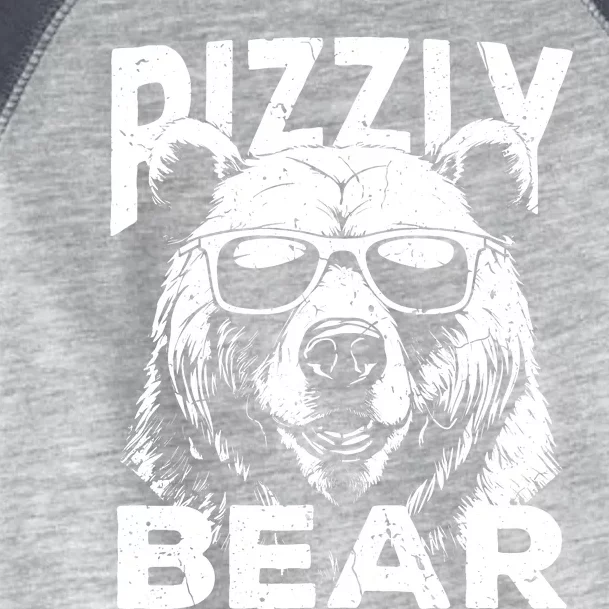 Rizzly Bear Cool Bear Wearing Sunglasses Rizz For Boy Toddler Fine Jersey T-Shirt