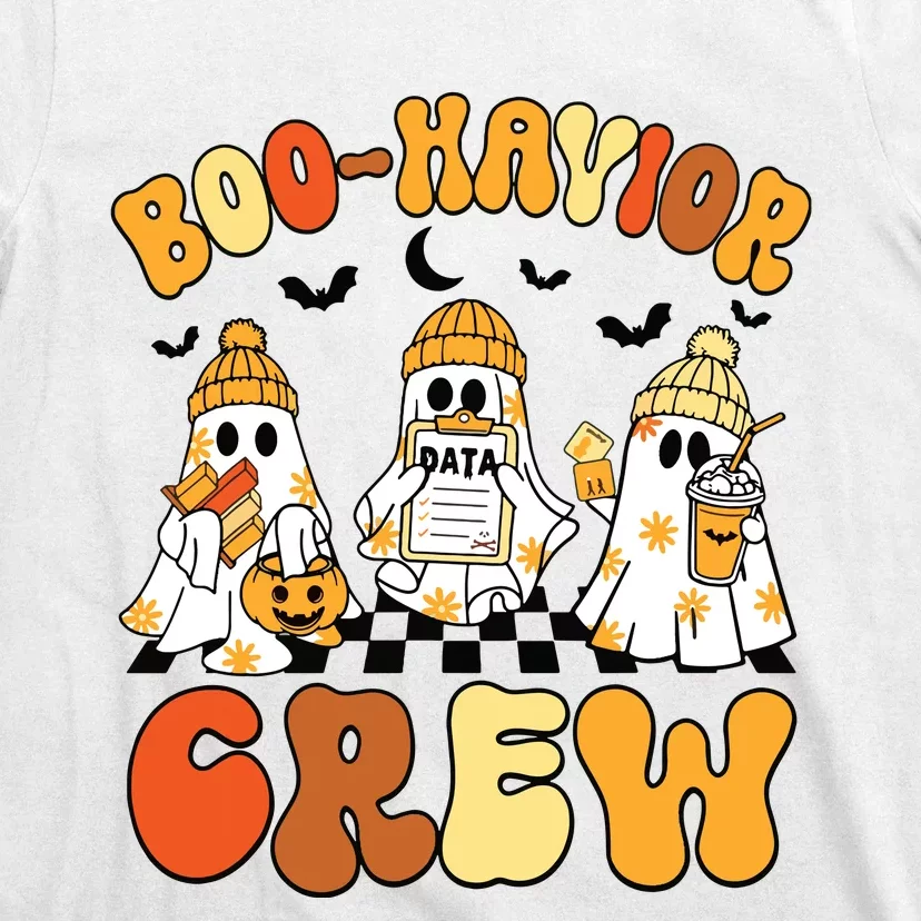 Retro Boohavior Crew Behavior Analyst Halloween Aba Rbt T-Shirt