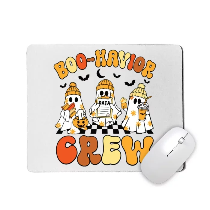 Retro Boohavior Crew Behavior Analyst Halloween Aba Rbt Mousepad