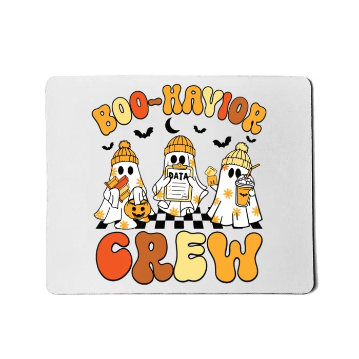 Retro Boohavior Crew Behavior Analyst Halloween Aba Rbt Mousepad