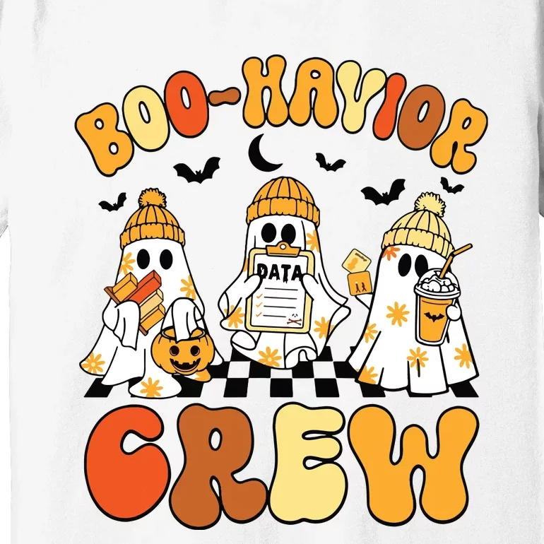 Retro Boohavior Crew Behavior Analyst Halloween Aba Rbt Premium T-Shirt