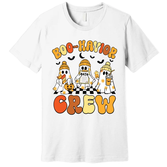 Retro Boohavior Crew Behavior Analyst Halloween Aba Rbt Premium T-Shirt