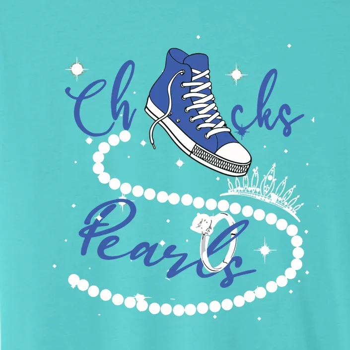 Royal Blue Chucks And Pearls ChromaSoft Performance T-Shirt