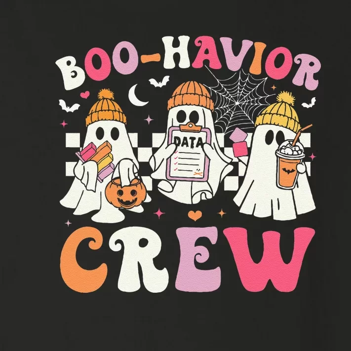 Retro Boohavior Crew Behavior Analyst Halloween Aba Rbt Gift Toddler Long Sleeve Shirt