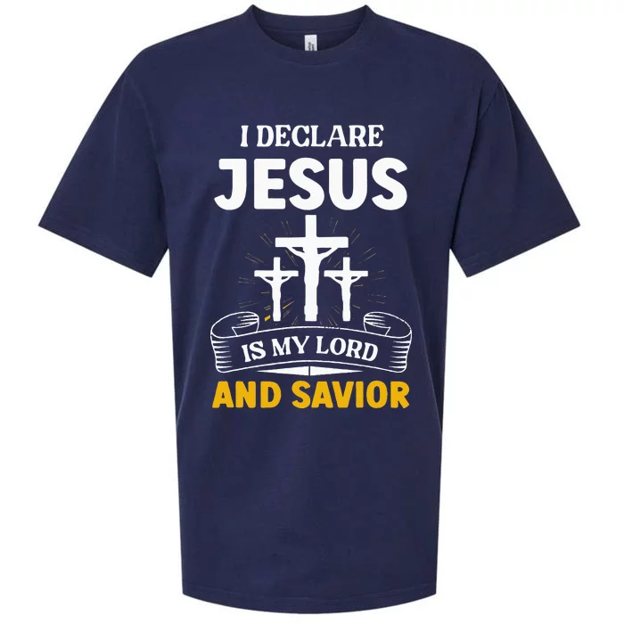 Religious Bible Church Jesus Is My Lord And Savior Sueded Cloud Jersey T-Shirt