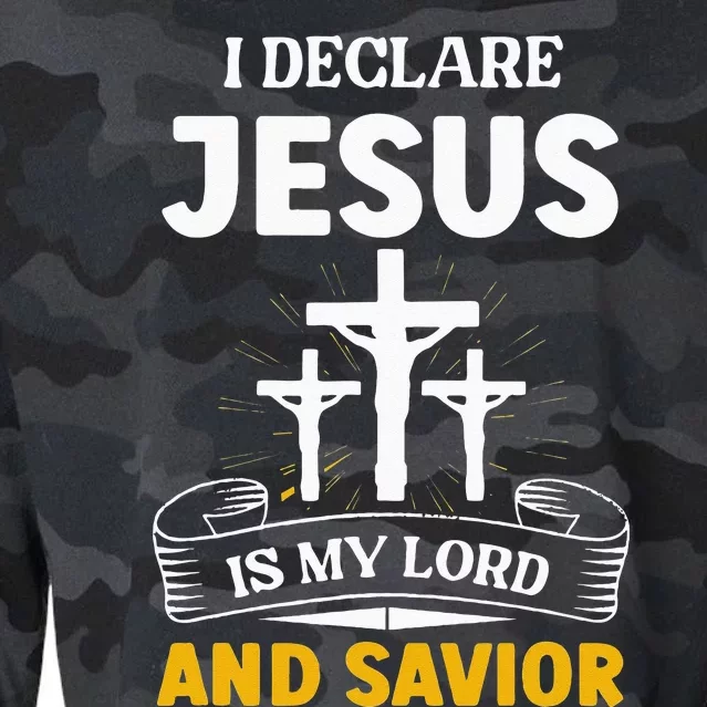 Religious Bible Church Jesus Is My Lord And Savior Cropped Pullover Crew