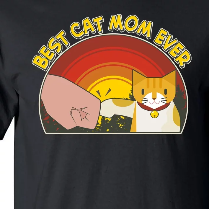 Retro Best Cat Mom Ever Tall T-Shirt